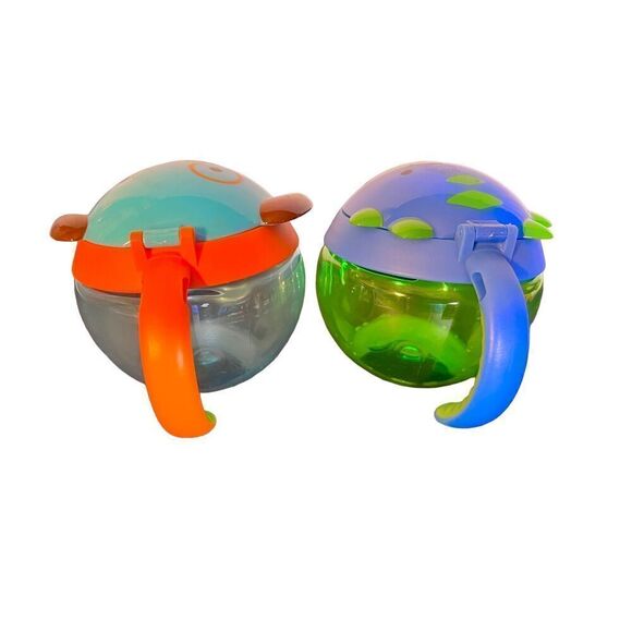 Set of 2 Skip Hop Snack Cup Dog & Dino Easy Carry Snack Cup - Picture 3 of 12